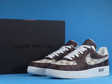 louis vuitton nike air force 1 brown|lv air force 1 stockx.